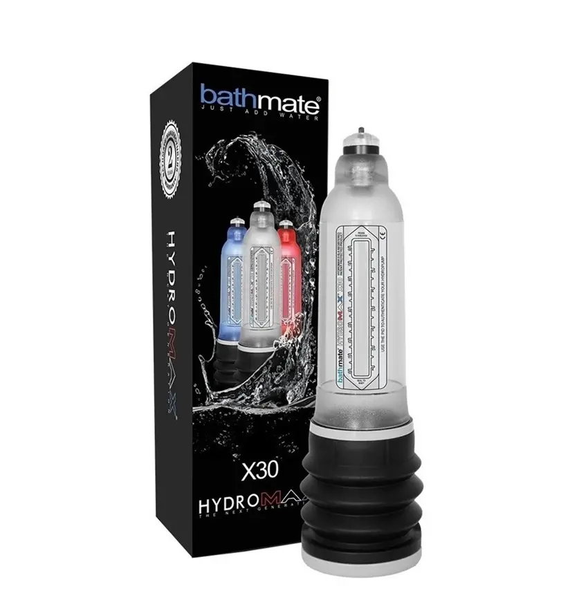  AGRANDA TU POTENCIA DESDE LA DUCHA Con el Bathmate Hydromax X30 la hidrobomba original que está revolucionando el aumento de tamaño masculino.
