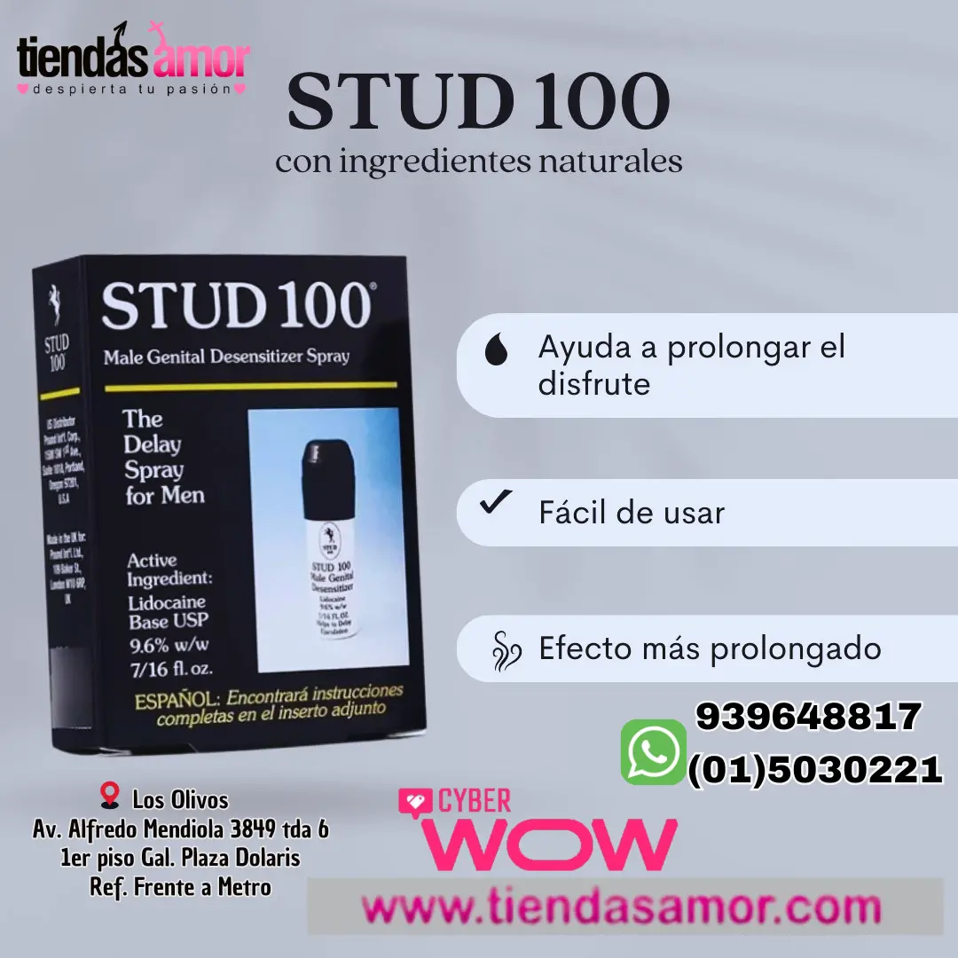Stud 100 aerosol desensibilizador genital mascu
