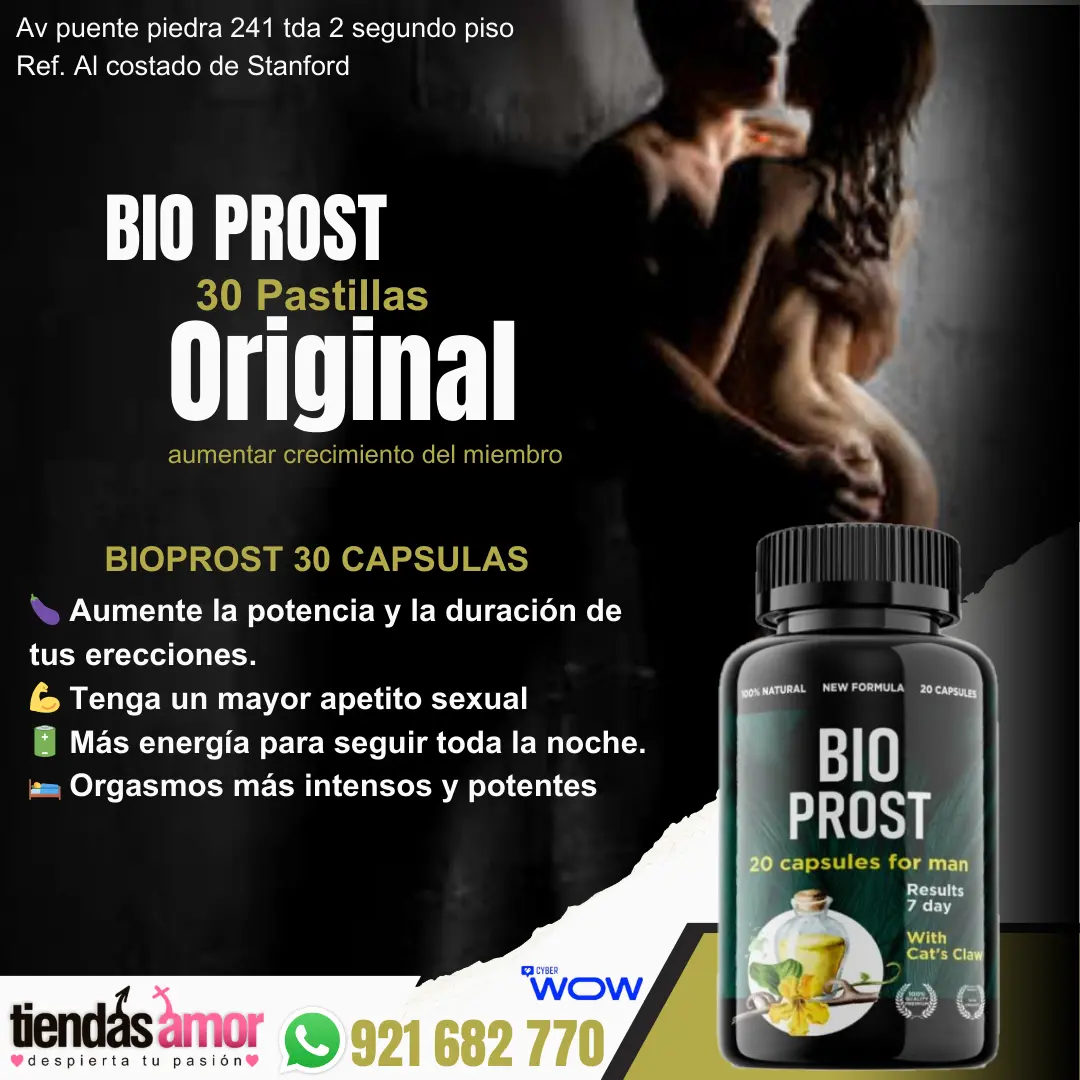 BioProst contiene solo ingredientes naturales aumenta tamaño del pene