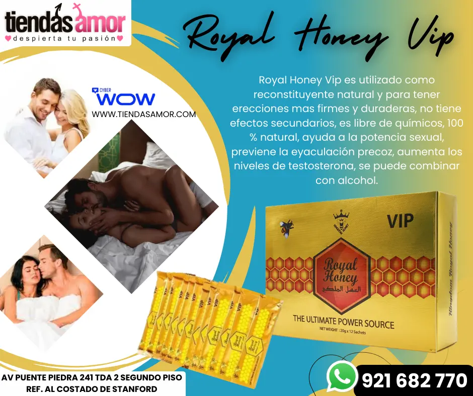 Royal Honey VIP Maravilloso para la mejora de los hombres - Aumenta el rendimiento de la cama vital 