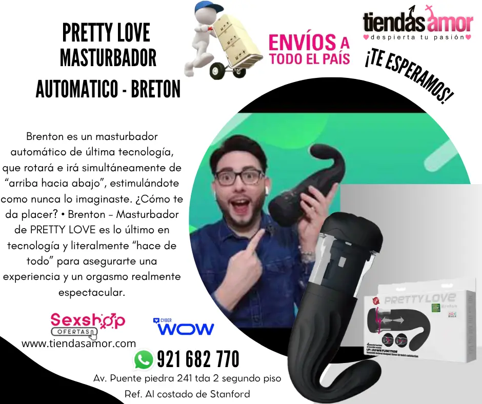 Masturbador Automatico - Breton arriba hacia abajo estimulándote como nunca lo imaginas