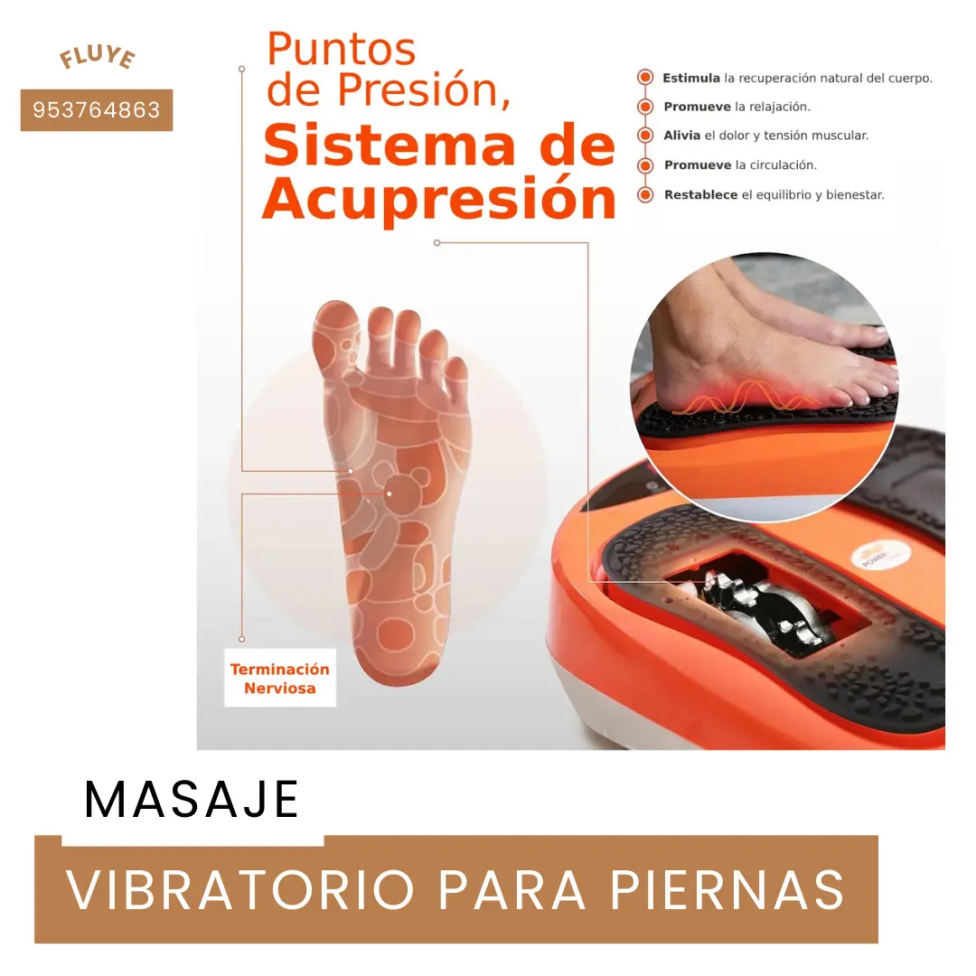 Masaje Vibratorio y Acupresión para Piernas y Pies Neuropatía fascitis plantar 