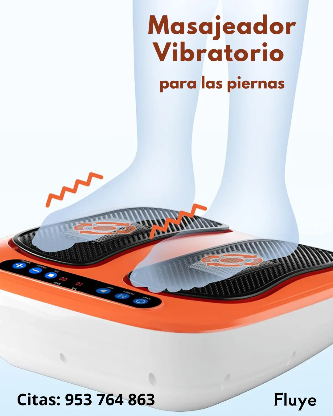 Masaje Vibratorio y Acupresión para Piernas y Pies Neuropatía fascitis plantar 