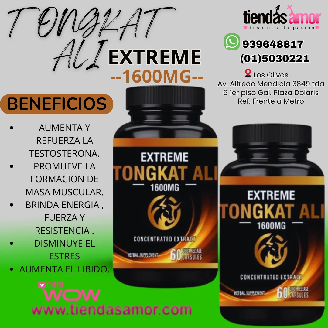 Tongkat Ali Extreme Nutrición Sexual Forte