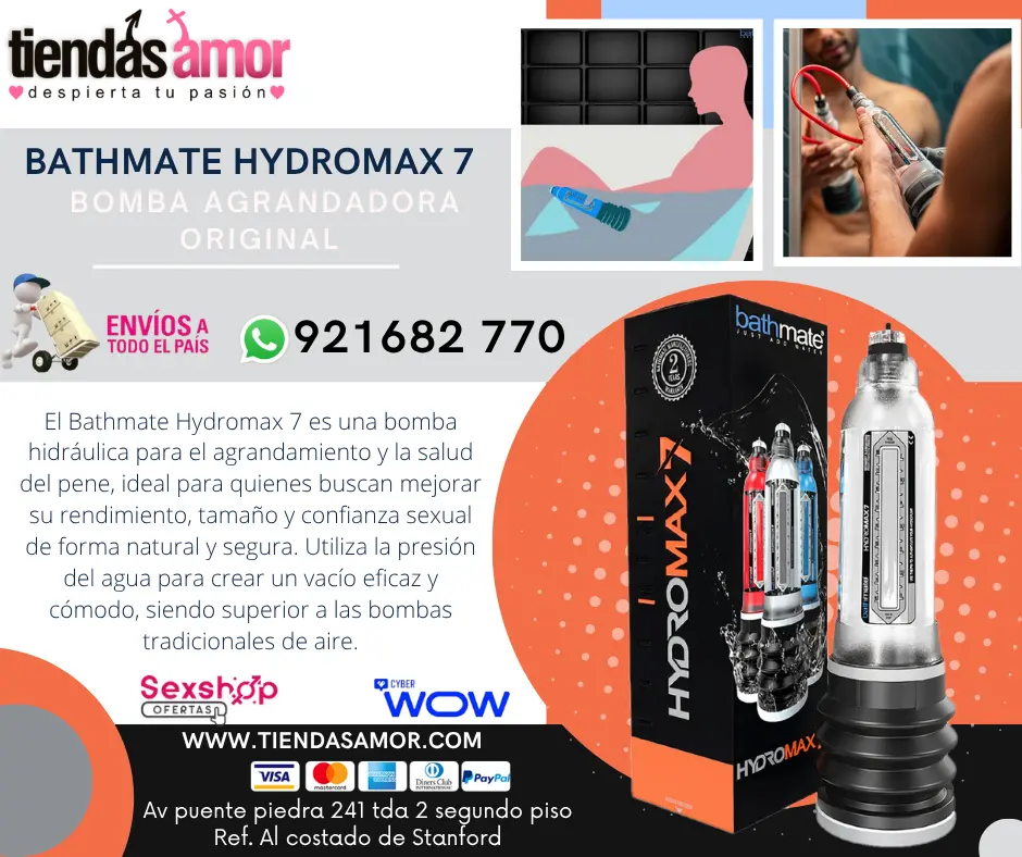 Juguetes Masturbadores Para El Bomba Agrandadora Original Bathmate Hydromax 7
