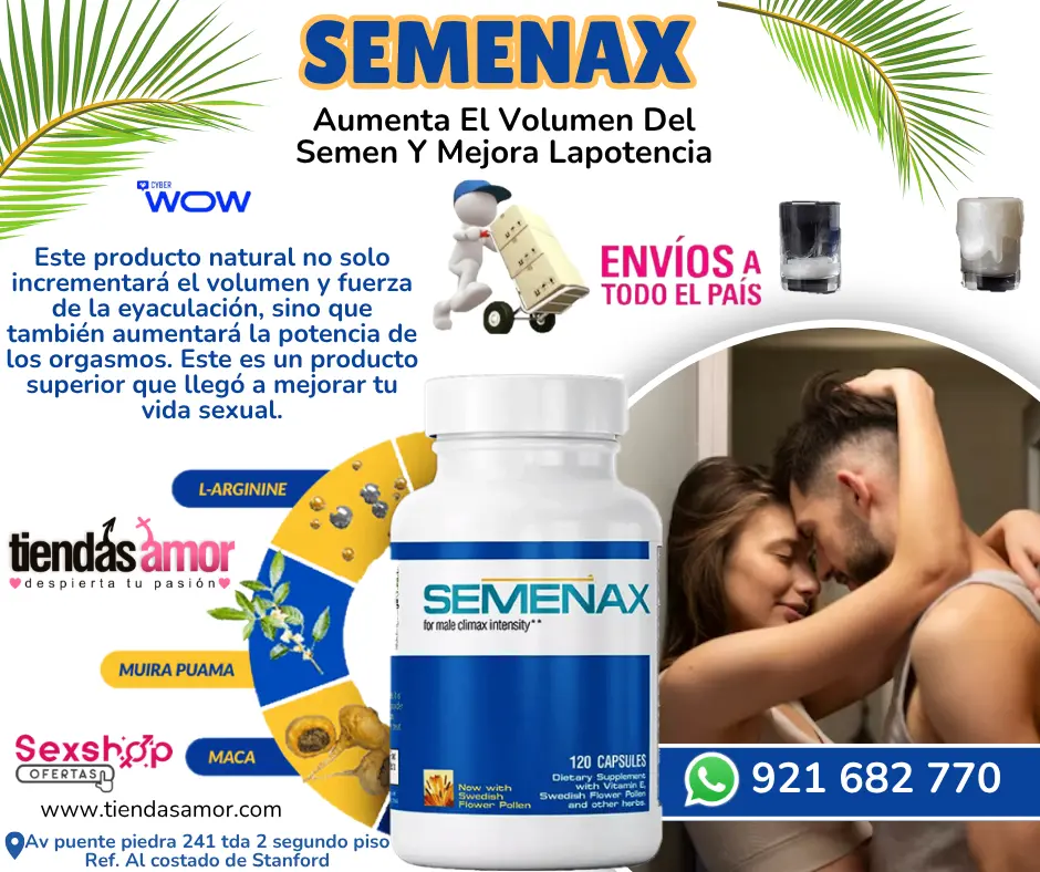 Semenax está formulado con ingredientes totalmente naturales mejores orgasmos aumenta el volumen de semen