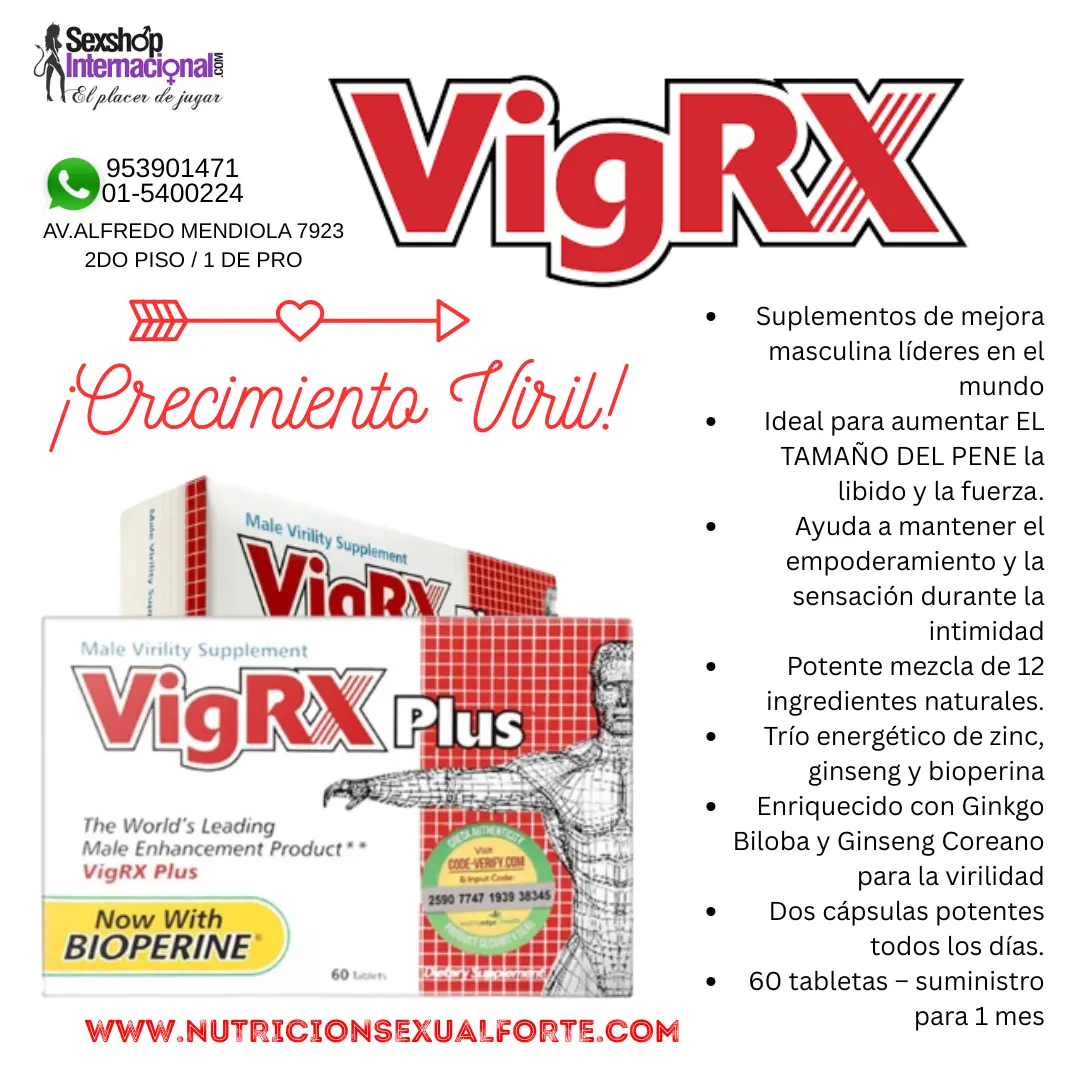 VIGRX PLUS-SEXSHOP INTERNACIONAL LOS OLIVOS