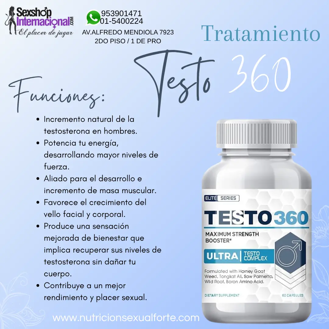TESTO 360-SEXSHOP LOS OLIVOS-953901471