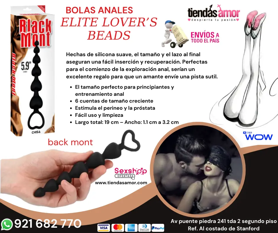 Bolas Anales Elite Lovers Beads Flexible Libre Anal Vaginal