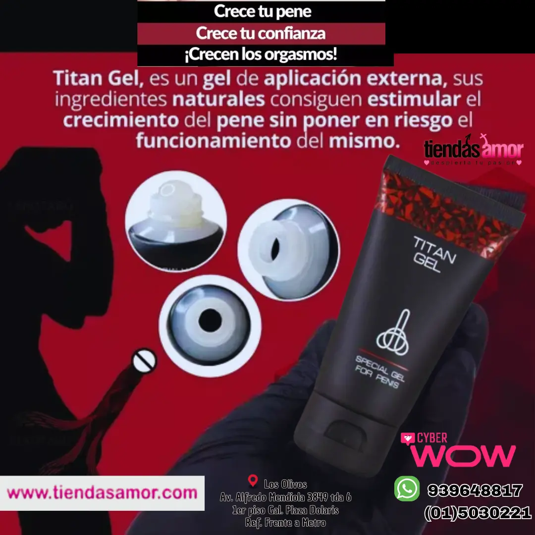 Engrosador Pene Titan Gel Rojo X 50ml 