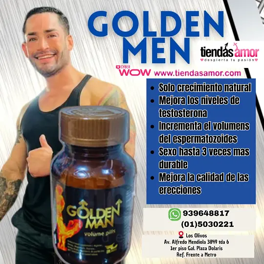 GOLDEN MAN SUPLEMENTO MASCULINO PARA EL DESARROLLO VIRIL