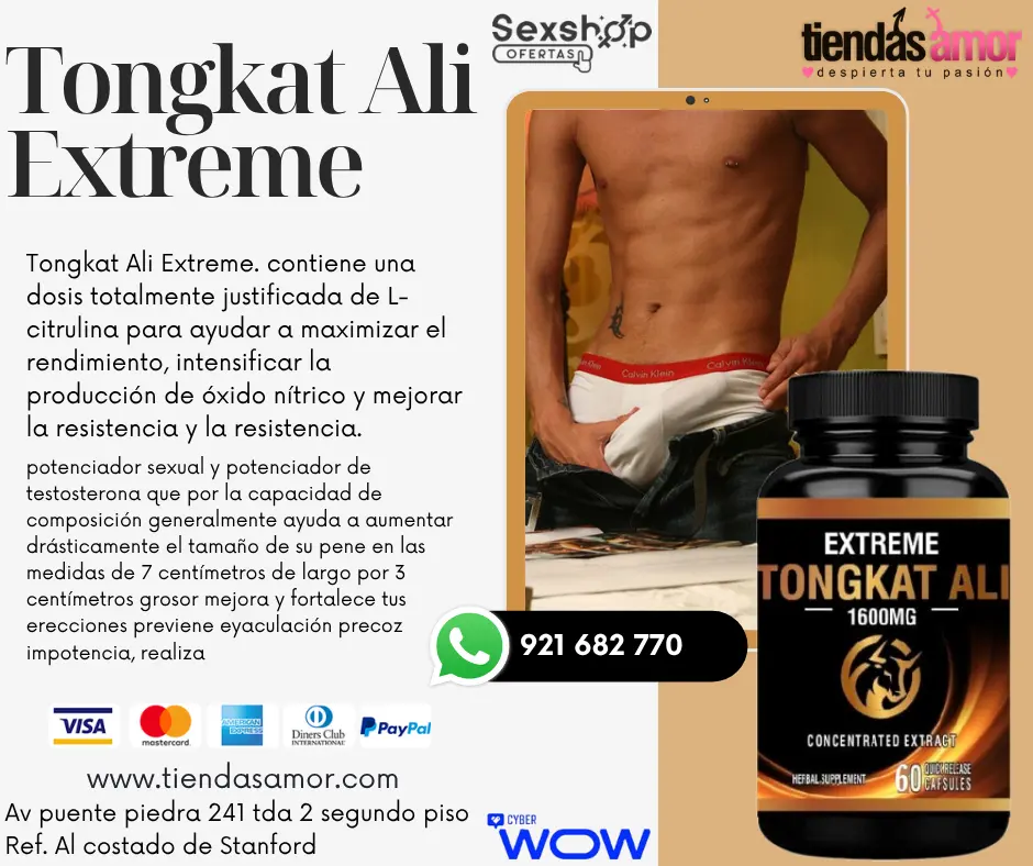 Tongkat Ali Extreme mejorar la resistencia y la resistencia potente mezcla de 7 ingredientes aumenta los niveles