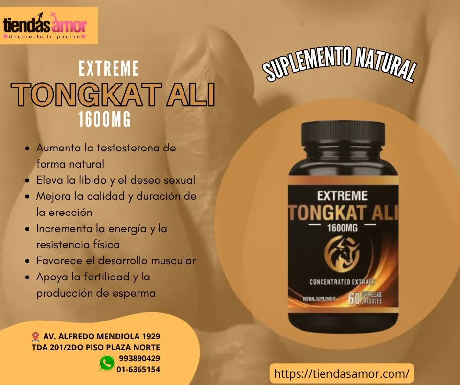 Tongkat Ali 1600MG - Poder Natural Masculino