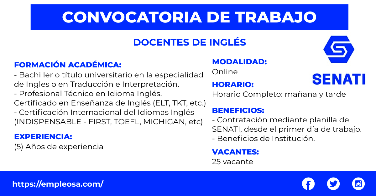 Docentes de Inglés