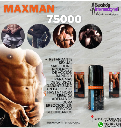 LLEVATE PACK MAXMAN: CREMA AGRANDADORA  SPRAY RETARDANTES SEXSHOP 931568025