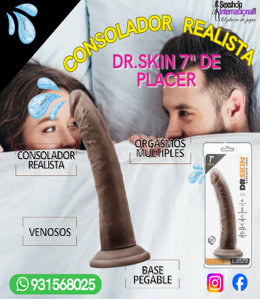 DR. SKIN POLLA REALISTA DE 7 PULGADAS MOROCHITOS SEXSHOP 931568025