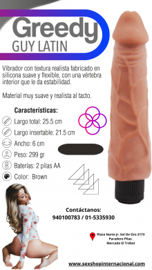 Vibrador Realista Greedy Guy Latin