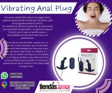 JUGUETE EROTICO KIT 2 EN 1 VIBRADOR Y PLUG ANAL CON CONTROL 