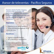 Asesor de Televentas – Pacifico Seguros.