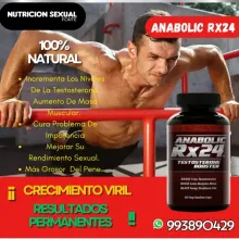 ANABOLIC RX 24-RESULTADOS PERMANENTES-TESTOSTERONA-PN GRANDE-993890429