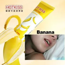 Hot Kiss Banana Lubricante a base de agua Contenido 30 ml