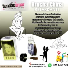  Brocha China Retardante para disfrutar de al menos una hora de relaciones sin eyaculación.
