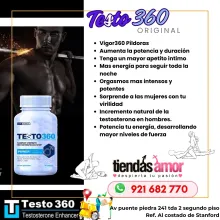 Testo 360 Disfrute al máximo su vida sexual Aumente la potencia y la duración de sus erecciones
