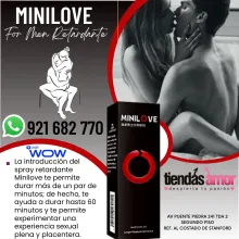 Spray Minilove Rojo 10ml retardante masculino mejora la prevención 