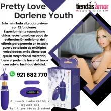 Pretty Love Darlene Youth Esta mini bala vibradora viene con 12 funciones.