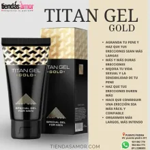 Provocative Gel Titan Gel Gold Titan Gel el tamaño del pene puede aumentar entre 5 y 7 centímetros.