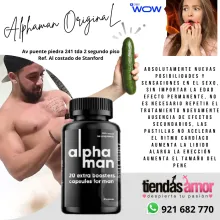 SUPLEMENTO ALPHAMAN POTENCIALIZADOR RENDIMIENTO SEXUAL 