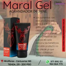MARAL Gel ORIGINAL es un agrandador de pen3 - SEXSHOP MIRAFLORES
