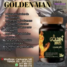 Golden Man Solo crecimiento natural EL TAMAÑO SI IMPORTA - SEXSHOP MIRAFLORES