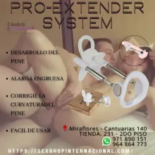 PRO-EXTENDER SYSTEM ALARGA TU P3NE RAPIDO Y SIN DOLOR - SEXSHOP MIRAFLORES
