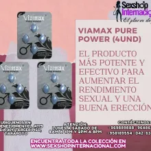 4 UNIDADES DE PURO PLACER Y DURACION CON VIAMAX PURE POWER