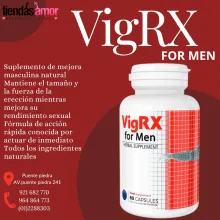 VIGRX PLUS POTENCIADOR DE LA ERECCIÓN 60 CÁPSULAS Formulado con ingredientes naturales