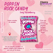 POPPIN ROCK CANDY CARAMELO SEXUAL EXPLOSIVO SEXY STRAWBERRY 9.0 G