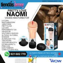 Vibrador Masturbador Naomi Textura Realista Ultra Suave Hombre PRETTY LOVE