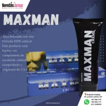 MAXMAN Creme Retarda Eyaculacion Precoz Firme Mejor Formula Sabor Sin sabor