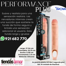 Performance Plus extensión de 2.5 pulgadas extensión de 2.5 pulgadas satén suave y ultra suave acanalado para placer