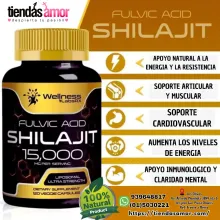 Shilajit Ácido Fúlvico Producción Energía 15000 Mg De 120 Cáps