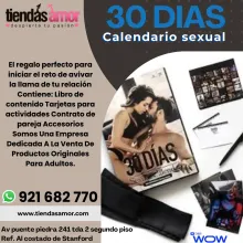 Calendario sexual 30 días.