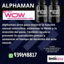 Alphaman Potenciador 100 Natural Efectivo 
