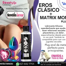 Lubricante Silicona Eros Clásico MATRIX MONT Rainbow Gem Meatl Plug M