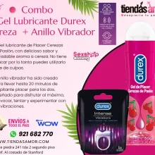 Disfruta al Máximo con Lubricante Cereza Durex 50 Ml el Anillo Vibrador Durex Play