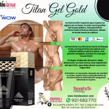 Titan Gel Gold un mes el tamaño del pene puede aumentar entre 5 y 7 centímetros.