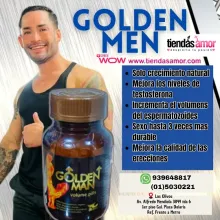 GOLDEN MAN SUPLEMENTO MASCULINO PARA EL DESARROLLO VIRIL