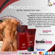 Titan Gel Provocative 50ml Mejora el tamaño y ancho del pene excelente lubricación durante la actividad sexual.