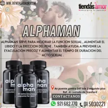 Alphaman Original Te ayuda mantener una erección firme el flujo sanguíneo a los tejidos eréctiles