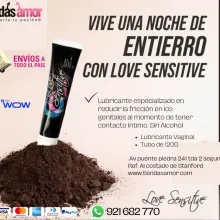  LOVE SENSITIVE Gel Lubricante Íntimo LOVE SENSITIVE Soluble en Agua Tubo 120g